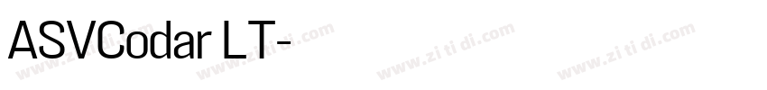 ASVCodar LT字体转换